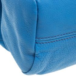Pre Owned Givenchy Blue Leather Pandora Messenger Bag