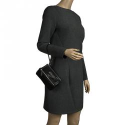 مملوكة مسبقًا Givenchy Black Leather Pandora Wristlet Clutch