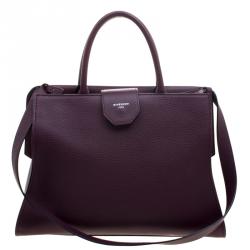 Pre Owned Givenchy Burgundy Leather Medium Obsedia Tote