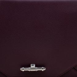 Pre Owned Givenchy Burgundy Leather Medium Obsedia Tote