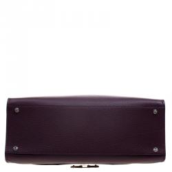 Pre Owned Givenchy Burgundy Leather Medium Obsedia Tote