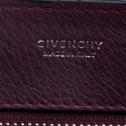 Pre Owned Givenchy Burgundy Leather Medium Obsedia Tote