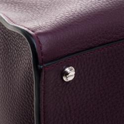 Pre Owned Givenchy Burgundy Leather Medium Obsedia Tote