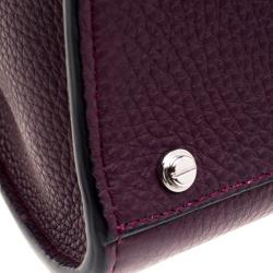 Pre Owned Givenchy Burgundy Leather Medium Obsedia Tote