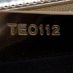 مملوكة مسبقًا حقيبة كلاتش جيفنشي أنتيغونا إنفيلوب جلد لامع ذهبية