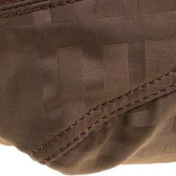 Pre Owned Givenchy Fatigue Green Fabric Hobo