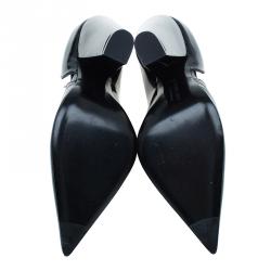 Pre Owned Givenchy Black Patent D'orsay Pumps Size 40