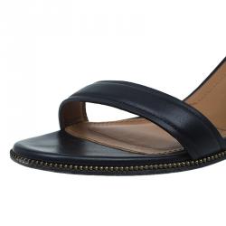 Givenchy Black Leather Nadia Ankle Strap Sandals Size 37