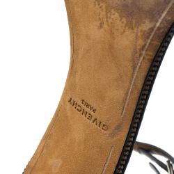 Givenchy Black Leather Nadia Ankle Strap Sandals Size 37