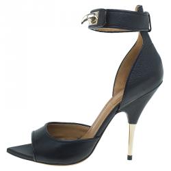 Pre Owned صندل جيفنشي سير كاحل جلد سن القرش مقاس 37