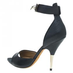 Pre Owned صندل جيفنشي سير كاحل جلد سن القرش مقاس 37