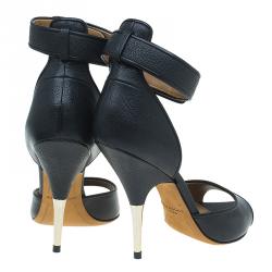 Pre Owned صندل جيفنشي سير كاحل جلد سن القرش مقاس 37