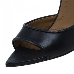 Pre Owned صندل جيفنشي سير كاحل جلد سن القرش مقاس 37