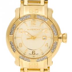 Givenchy Yellow Stainless Steel Gold Tone GV.5202L Women's Wristwatch 36MM