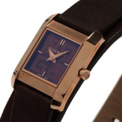 Givenchy Brown Stainless Steel 5200L Women's Wristwatch 22MM
