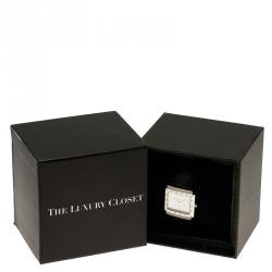 Givenchy White Stainless Steel Diamond Apsaras Women's Wristwatch 26MM