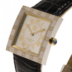 Pre Owned Givenchy Silver Stainless Steel Apsaras Women's Wristwatch 27MM