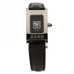 Pre Owned Givenchy Black Stainless Steel Classic Women's Wristwatch 18MM