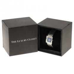 Pre Owned Givenchy Blue Stainless Steel Apsaras Women's Wristwatch 23MM