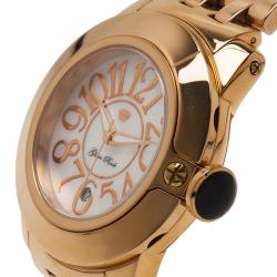 Glam Rock White Stainless Steel Miami Women's Wristwatch 44MM