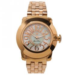 Glam Rock White Stainless Steel Miami Women's Wristwatch 44MM