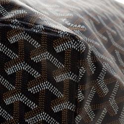 Pre Owned Goyard Black Coated Canvas St Louis GM Tote