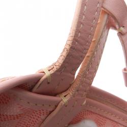 Pre Owned Goyard Pink Chevron Coated Canvas St. Louis PM Tote