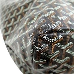 Pre Owned Goyard Black Chevron Coated Canvas Saint Louis GM Bag