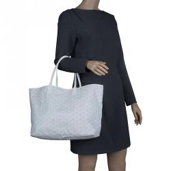 Pre Owned Goyard White Coated Canvas Saint Louis Tote