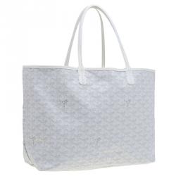 Pre Owned Goyard White Coated Canvas Saint Louis Tote