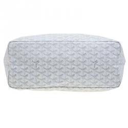 Pre Owned Goyard White Coated Canvas Saint Louis Tote