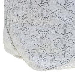 Pre Owned Goyard White Coated Canvas Saint Louis Tote