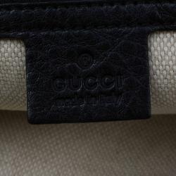 Gucci Black Leather Soho Clutch
