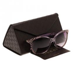 Pre Owned نظارة غوتشي 3633 أرجوانية