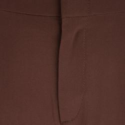 Gucci Pinkish Brown Tailored Silk Pants S