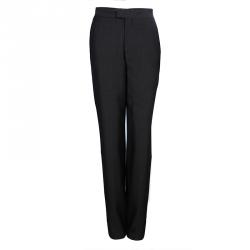 Pre Owned Gucci Green Wide Leg Trousers S