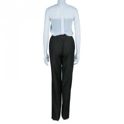 Pre Owned Gucci Green Wide Leg Trousers S