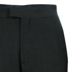 Pre Owned Gucci Green Wide Leg Trousers S