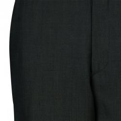 Pre Owned Gucci Green Wide Leg Trousers S