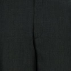 Pre Owned Gucci Green Wide Leg Trousers S