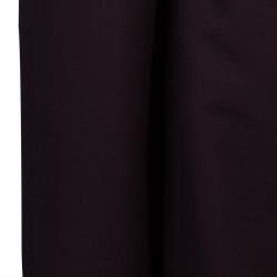 Pre Owned Gucci Burgundy Wide Leg Trousers M