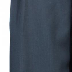 Pre Owned Gucci Grey Wide Leg Trousers M