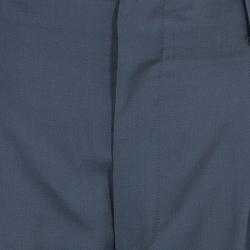 Pre Owned Gucci Grey Wide Leg Trousers M
