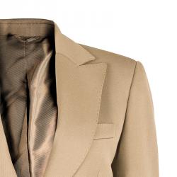 Pre Owned Gucci Beige Belted Blazer S