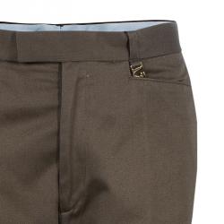 Pre Owned Gucci Brown Wide Leg Trousers M