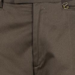 Pre Owned Gucci Brown Wide Leg Trousers M