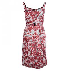 مملوكة مسبقًا فستان غوتشي بلا أكمام تريكو منقوش M