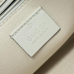 مملوكة مسبقًا Gucci White Micro GG Supreme Canvas Neon Stars Continental Wallet