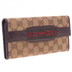 مملوكة مسبقًا محفظة غوتشي كونتينيتال كانفاس غوتشيسيما بيج ويب