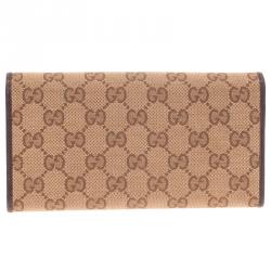 مملوكة مسبقًا محفظة غوتشي كونتينيتال كانفاس غوتشيسيما بيج ويب